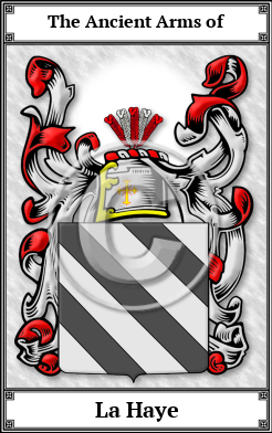 La Haye Family Crest Download (JPG) Book Plated - 600 DPI